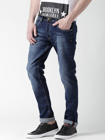 ALCOTT NAVY WASHED JOHNNY SKINNY FIT JEANS