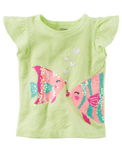 Carter's Floral Tie-Front Top