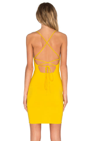 CROSS BACK MINI CAMI DRESS